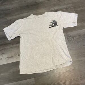 Vintage Umbro Graphic T-Shirt Mens world cup 90s Made in USA Soccer Logo Tee